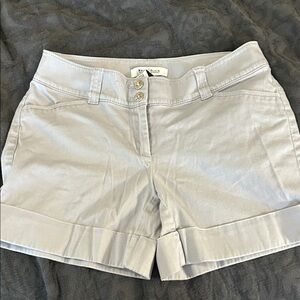 White House Black Market Light Gray Women's Shorts